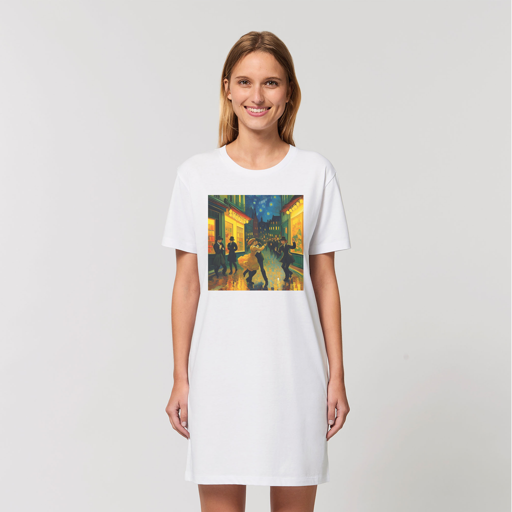 Dancing In The Streets Organic T-Shirt Dress