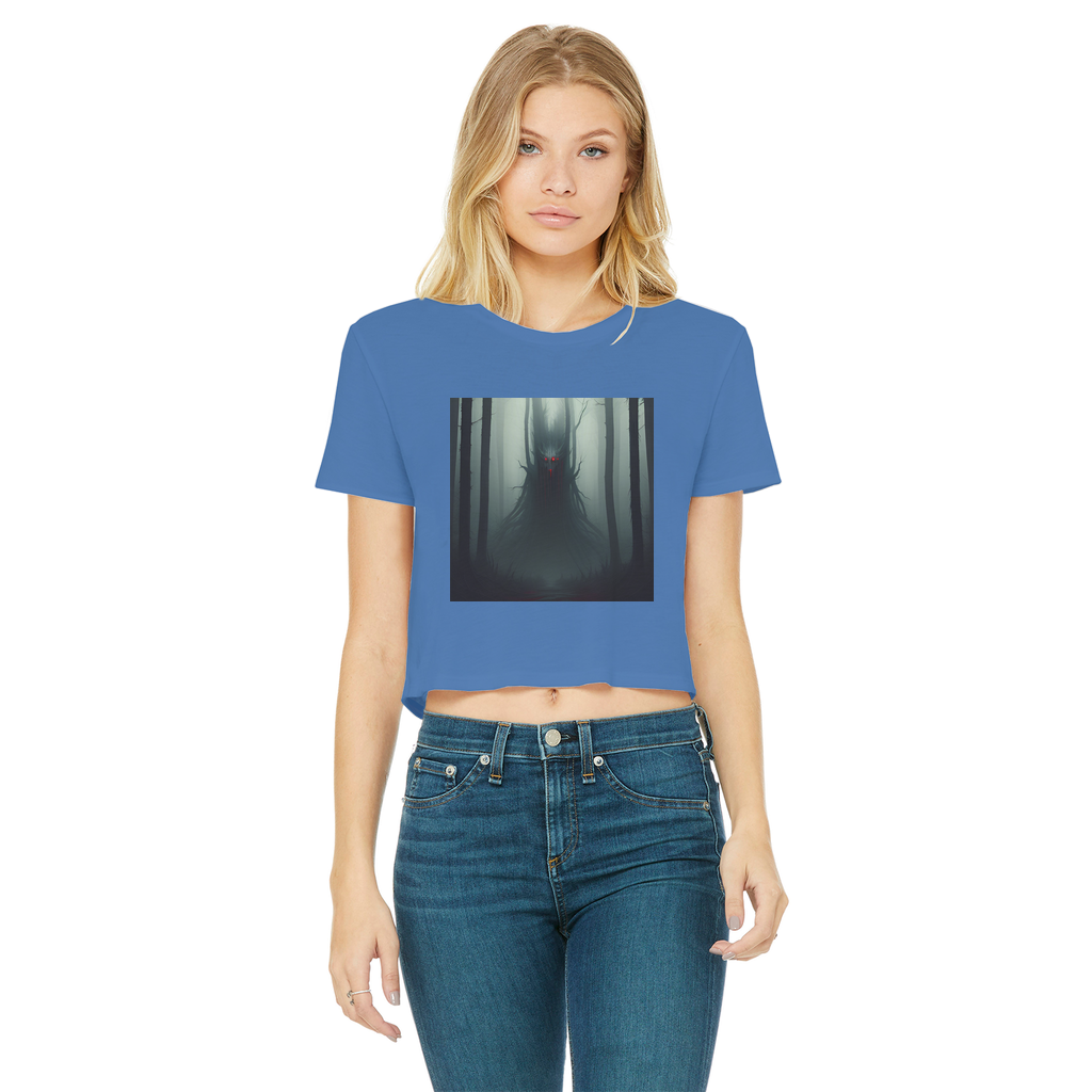 Dark Forest Classic Women's Cropped Raw Edge T-Shirt