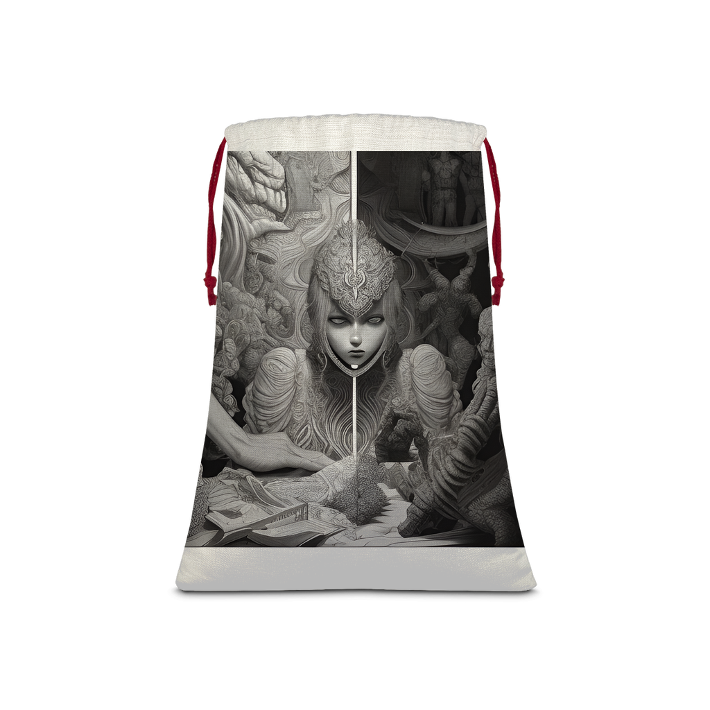 Drama Sublimation Linen Drawstring Sack