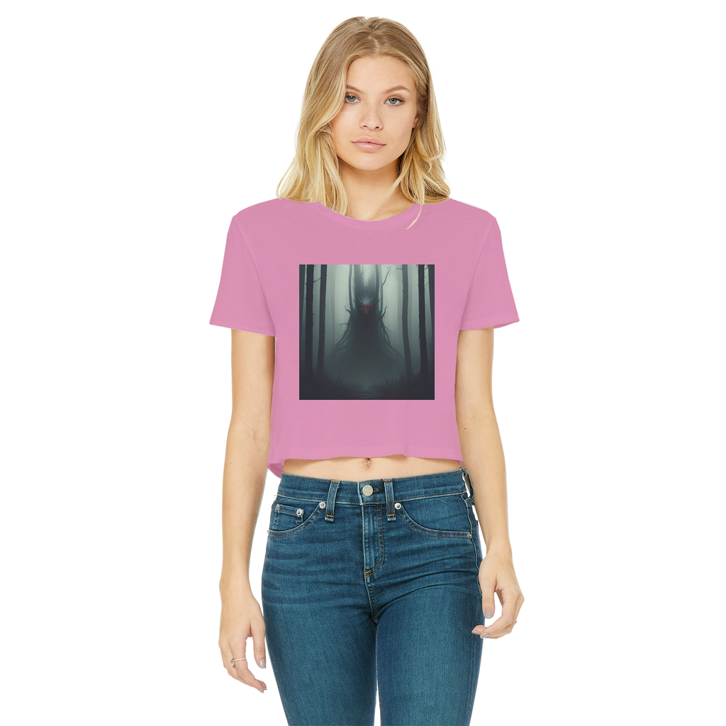 Dark Forest Classic Women's Cropped Raw Edge T-Shirt