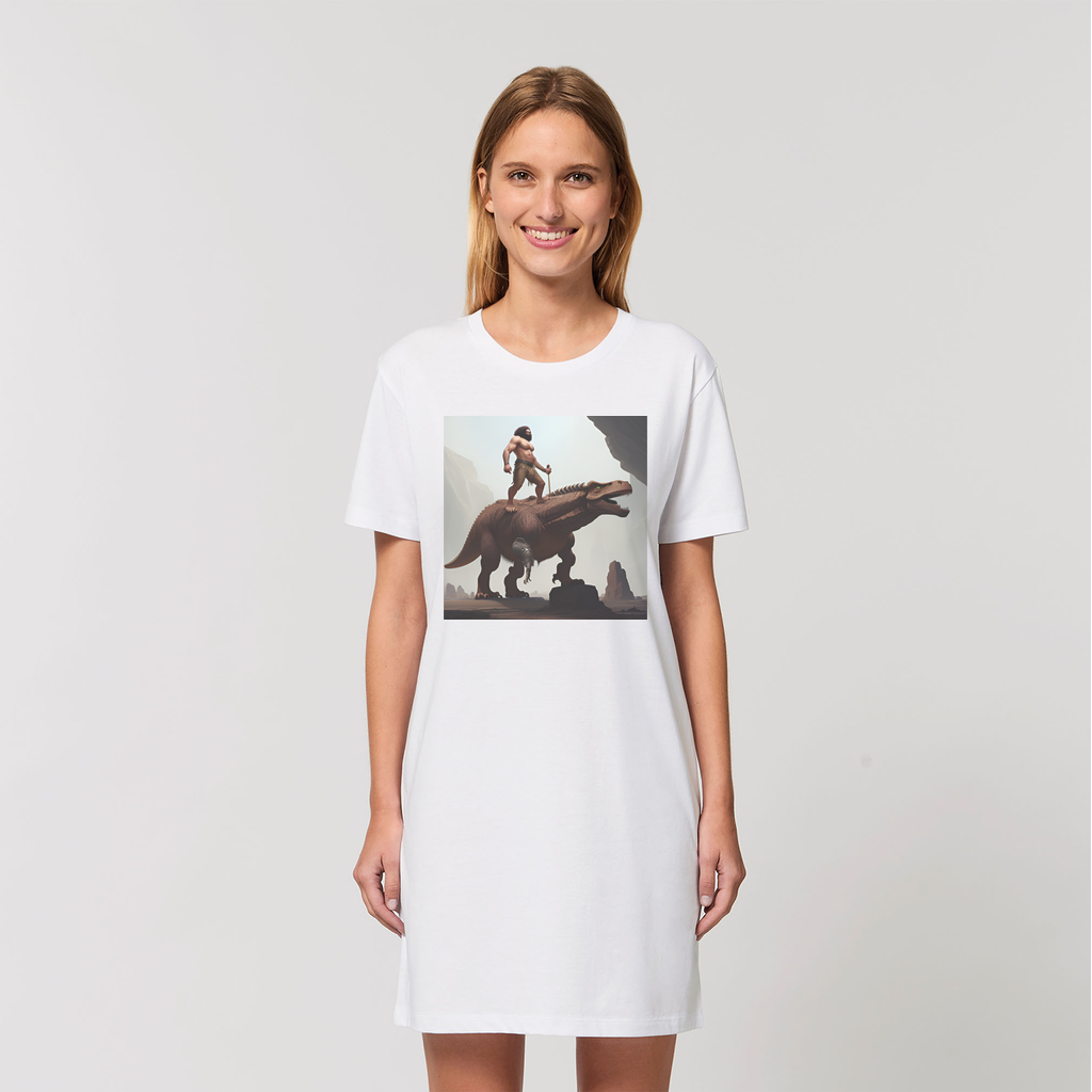 Time For The Caveman T-Shirt Dress