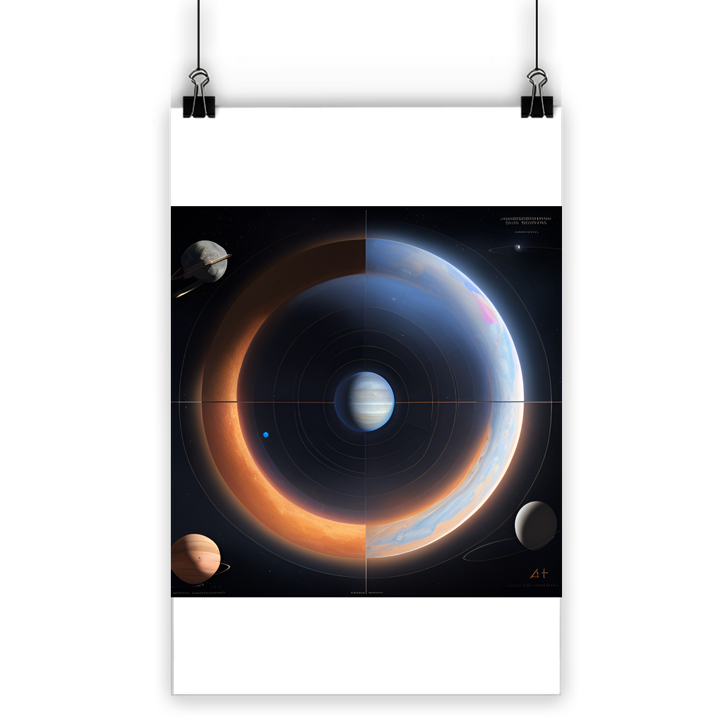 Map of the Solar System Classic Poster