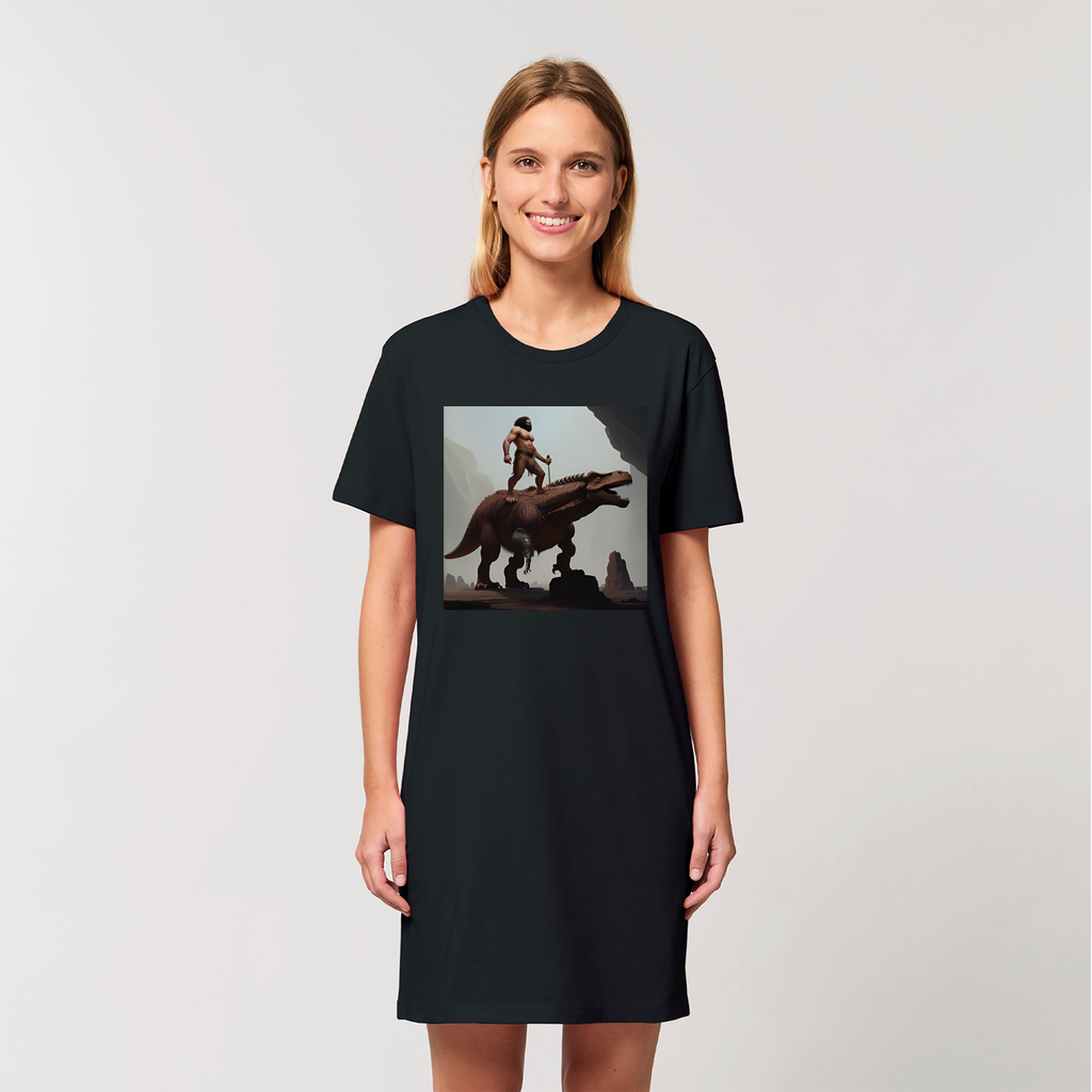 Time For The Caveman T-Shirt Dress