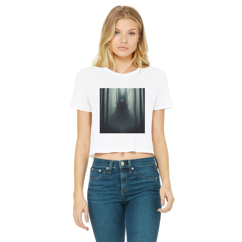 Dark Forest Classic Women's Cropped Raw Edge T-Shirt