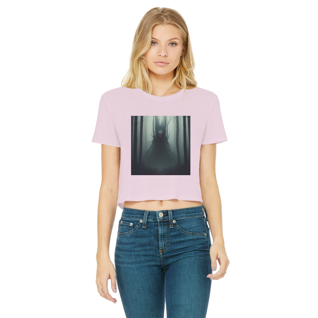 Dark Forest Classic Women's Cropped Raw Edge T-Shirt