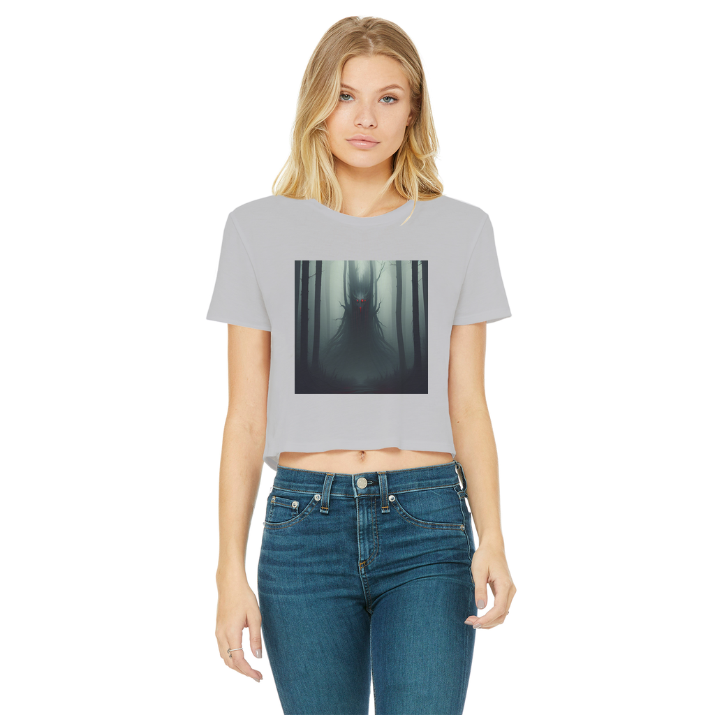 Dark Forest Classic Women's Cropped Raw Edge T-Shirt